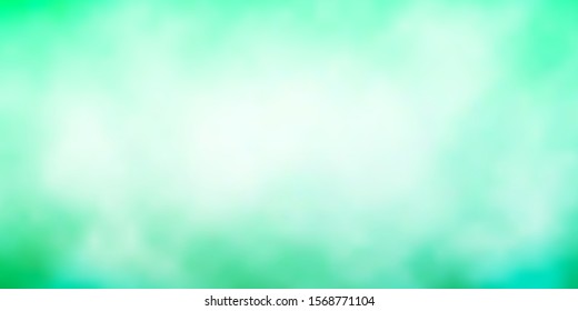 Light Green vector layout with cloudscape. Colorful illustration with abstract gradient clouds. Pattern for your commercials.