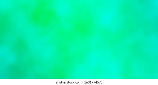 Light Green vector layout with cloudscape. Illustration in abstract style with gradient clouds. Pattern for your booklets, leaflets.