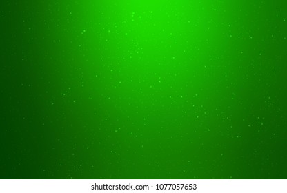 Light Green vector layout with cosmic stars. Glitter abstract illustration with colorful cosmic stars. Pattern for astronomy websites.