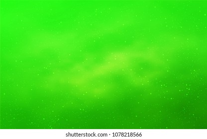 Light Green vector layout with cosmic stars. Modern abstract illustration with Big Dipper stars. Template for cosmic backgrounds.