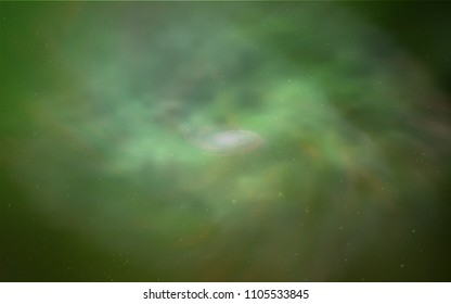 Light Green vector layout with cosmic stars. Space stars on blurred abstract background with gradient. Pattern for astrology websites.