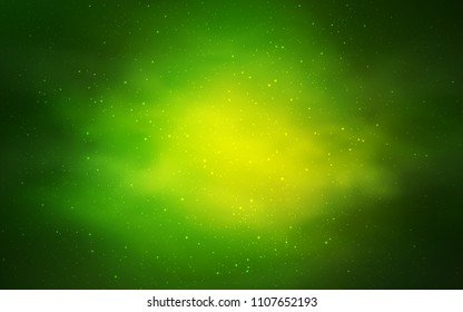 Light Green vector layout with cosmic stars. Modern abstract illustration with Big Dipper stars. Smart design for your business advert.