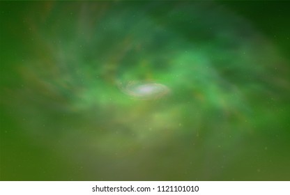 Light Green vector layout with cosmic stars. Shining colored illustration with bright astronomical stars. Pattern for astronomy websites.