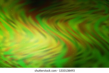 Light Green vector layout with cosmic stars. Modern abstract illustration with Big Dipper stars. Pattern for astronomy websites.