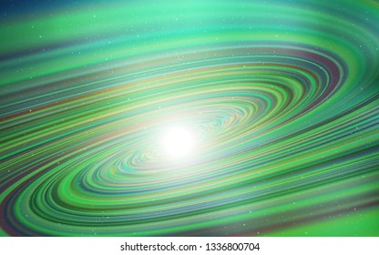 Light Green vector layout with cosmic stars. Modern abstract illustration with Big Dipper stars. Best design for your ad, poster, banner.