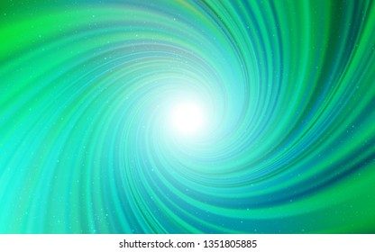 Light Green vector layout with cosmic stars. Glitter abstract illustration with colorful cosmic stars. Template for cosmic backgrounds.