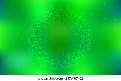 Light Green vector layout with cosmic stars. Modern abstract illustration with Big Dipper stars. Template for cosmic backgrounds.