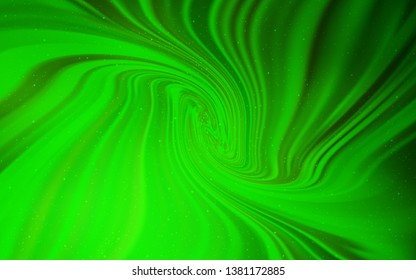 Light Green vector layout with cosmic stars. Glitter abstract illustration with colorful cosmic stars. Template for cosmic backgrounds.