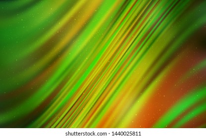 Light Green vector layout with cosmic stars. Glitter abstract illustration with colorful cosmic stars. Pattern for astrology websites.