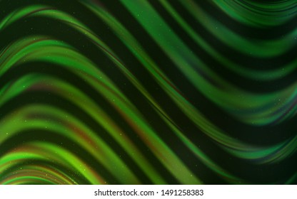 Light Green vector layout with cosmic stars. Blurred decorative design in simple style with galaxy stars. Pattern for astrology websites.