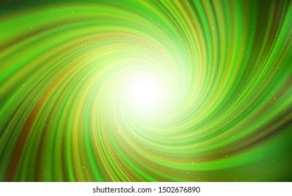 Light Green vector layout with cosmic stars. Space stars on blurred abstract background with gradient. Pattern for astronomy websites.