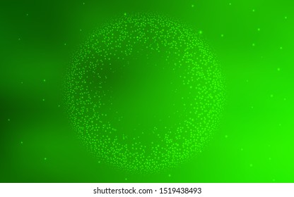 Light Green vector layout with cosmic stars. Modern abstract illustration with Big Dipper stars. Best design for your ad, poster, banner.