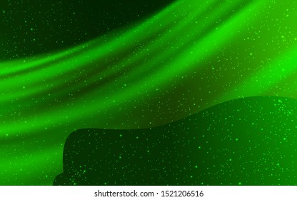 Light Green vector layout with cosmic stars. Glitter abstract illustration with colorful cosmic stars. Pattern for astrology websites.