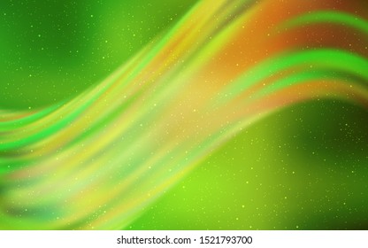 Light Green vector layout with cosmic stars. Modern abstract illustration with Big Dipper stars. Template for cosmic backgrounds.