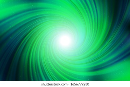 Light Green vector layout with cosmic stars. Glitter abstract illustration with colorful cosmic stars. Best design for your ad, poster, banner.