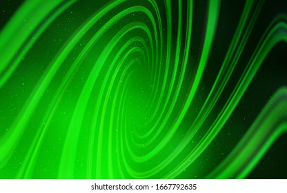 Light Green vector layout with cosmic stars. Glitter abstract illustration with colorful cosmic stars. Pattern for astrology websites.