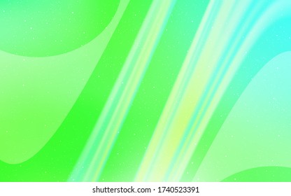 Light Green vector layout with cosmic stars. Space stars on blurred abstract background with gradient. Best design for your ad, poster, banner.