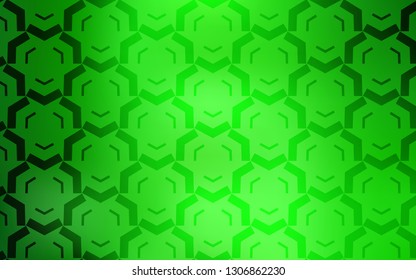 Light Green vector layout with curved lines. A sample with colorful lines, shapes. A new texture for your  ad, booklets, leaflets.