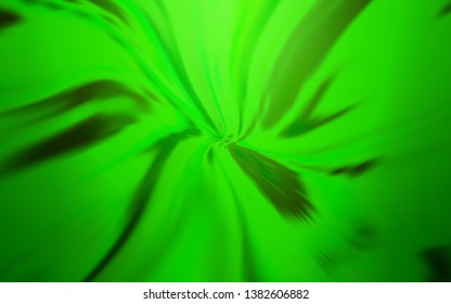 Light Green vector layout with curved lines. Colorful illustration in abstract style with gradient. A completely new design for your business.