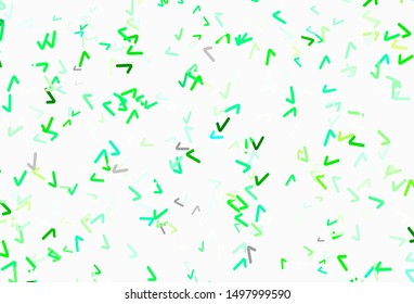 Light Green vector layout with curved lines. Colorful illustration in simple style with gradient. Abstract style for your business design.