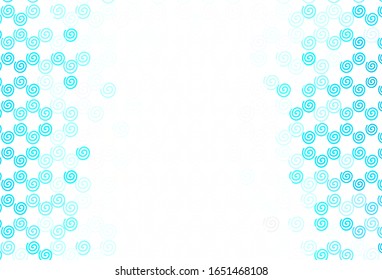 Light Green vector layout with curved lines. Shining colorful illustration in simple style. New composition for your brand book.