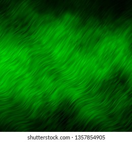 Light Green vector layout with curves. Abstract illustration with gradient bows. Best design for your posters, banners.