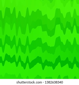 Light Green vector layout with curves. Gradient illustration in simple style with bows. Smart design for your promotions.