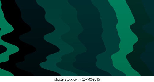 Light Green vector layout with curves. Bright sample with colorful bent lines, shapes. Template for your UI design.