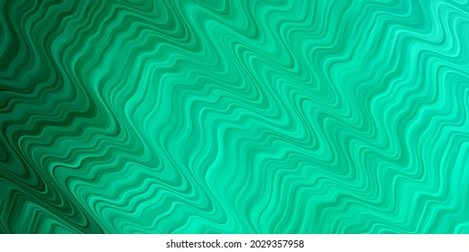 Diseño vectorial de color verde claro con curvas. Ilustración colorida en estilo circular con líneas. Plantilla para teléfonos móviles.