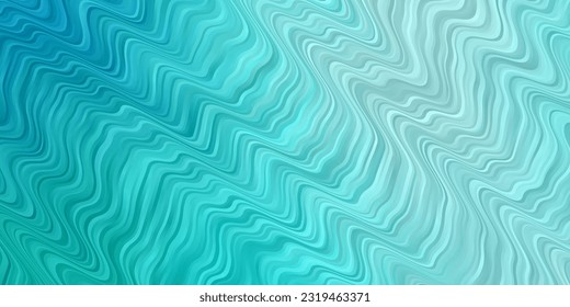 Light Green vector layout with curves. Abstract gradient illustration with wry lines. Template for your UI design.