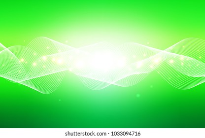 Light Green vector layout with festival confetti. Decorative shining illustration with ribbons on abstract template. Beautiful design for your business advert of anniversary.