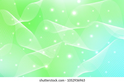 Light Green vector layout with festival confetti. Blurred decorative design in anniversary style with confetti. New design for ad, poster, banner of your Party.