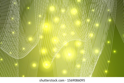 Light Green vector layout with festival confetti. Glitter abstract illustration with colorful confetti, ribbons. The pattern can be used for carnival, festival leaflets.