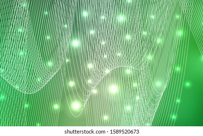Light Green vector layout with festival confetti. Glitter abstract illustration with colorful confetti, ribbons. New design for ad, poster, banner of your Party.