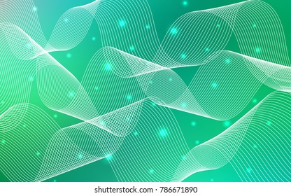 Light Green vector layout with festival confetti. Confetti on blurred abstract background with colorful gradient. The pattern can be used for birthday gifts, congratulations.