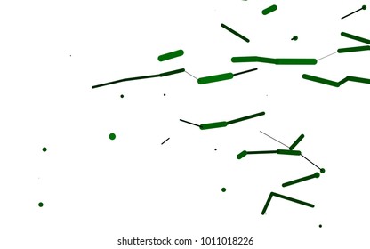 Light Green vector layout with flat lines. Shining colored illustration with rounded stripes. Smart design for your business advert.