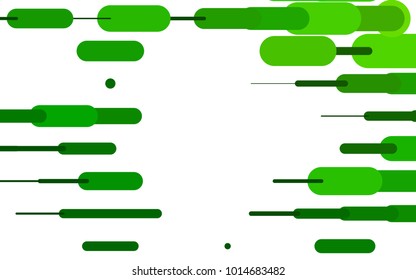 Light Green vector layout with flat lines. Blurred decorative design in simple style with lines. Best design for your ad, poster, banner.