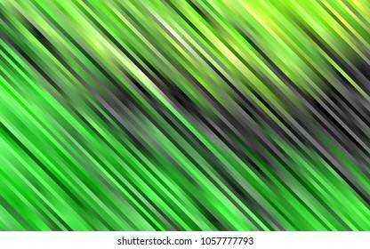 Light Green vector layout with flat lines. Decorative shining illustration with lines on abstract template. The pattern can be used as ads, poster, banner for commercial.