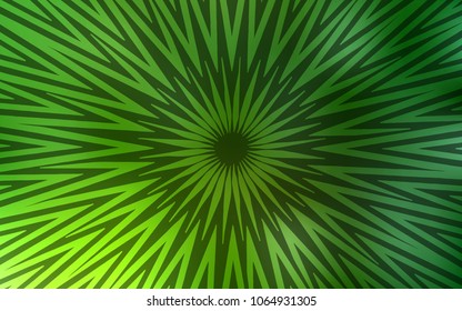 Light Green vector layout with flat lines. Lines on blurred abstract background with gradient. The pattern for ad, booklets, leaflets.