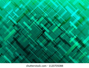 Light Green vector layout with flat crossing lines. Modern geometrical abstract illustration with staves. The template can be used as a background.