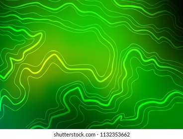 Light Green vector layout with flat lines. Lines on blurred abstract background with gradient. Smart design for your business advert.