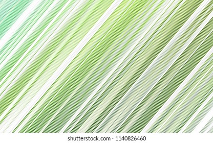 Light Green vector layout with flat lines. Lines on blurred abstract background with gradient. The pattern can be used for busines ad, booklets, leaflets