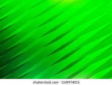 Light Green vector layout with flat lines. Glitter abstract illustration with colored sticks. Smart design for your business advert.