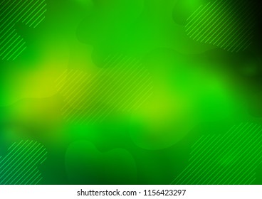 Light Green vector layout with flat lines. Shining colored illustration with narrow lines. Smart design for your business advert.