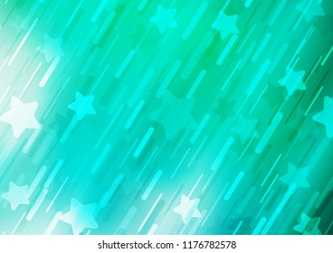 Light Green vector layout with flat lines. Modern geometrical abstract illustration with staves. The pattern can be used for busines ad, booklets, leaflets