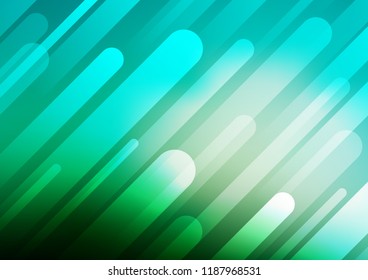 Light Green vector layout with flat lines. Decorative shining illustration with lines on abstract template. The pattern can be used for busines ad, booklets, leaflets