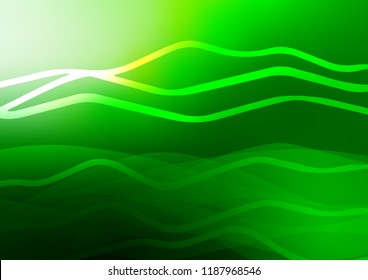 Light Green vector layout with flat lines. Modern geometrical abstract illustration with staves. Smart design for your business advert.