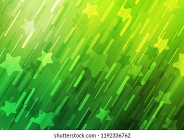 Light Green vector layout with flat lines. Glitter abstract illustration with colored sticks. The pattern can be used for websites.