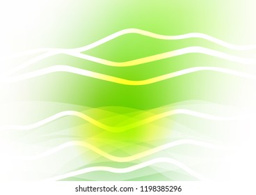 Light Green vector layout with flat lines. Modern geometrical abstract illustration with staves. The template can be used as a background.