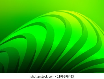 Light Green vector layout with flat lines. Decorative shining illustration with lines on abstract template. The pattern can be used for busines ad, booklets, leaflets